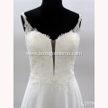 New beautiful french lace shiny over lace under ball gown african wedding dresses mermaid